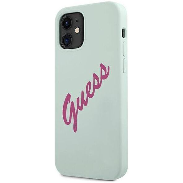 Guess Etui Guess GUHCP12SLSVSBF Apple iPhone 12 mini niebieski fuksja/blue fuschia hardcase Silicone Vintage