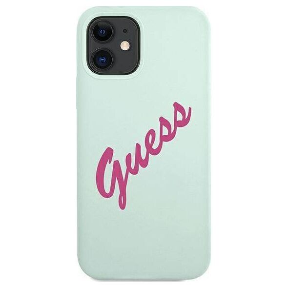 Guess Etui Guess GUHCP12SLSVSBF Apple iPhone 12 mini niebieski fuksja/blue fuschia hardcase Silicone Vintage