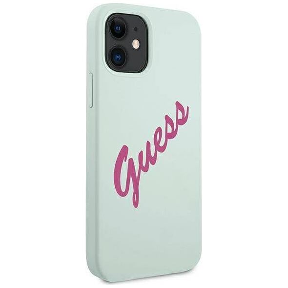 Guess Etui Guess GUHCP12SLSVSBF Apple iPhone 12 mini niebieski fuksja/blue fuschia hardcase Silicone Vintage