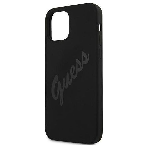 Guess Etui Guess GUHCP12SLSVSBK Apple iPhone 12 mini czarny/black hardcase Script Vintage