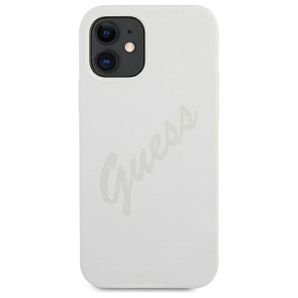 Guess Etui Guess GUHCP12SLSVSCR Apple iPhone 12 mini kremowy/cream hardcase Script Vintage