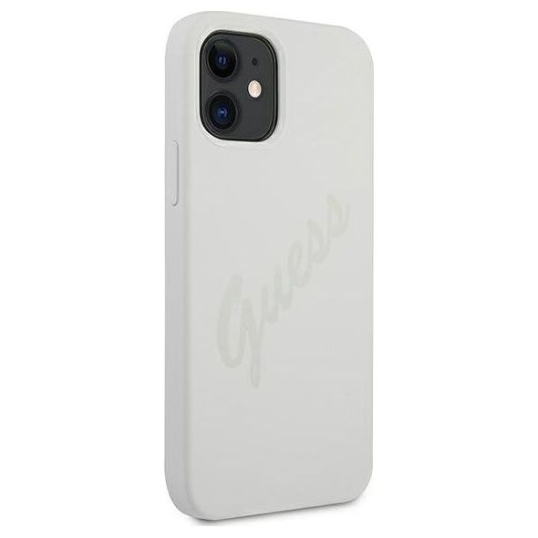 Guess Etui Guess GUHCP12SLSVSCR Apple iPhone 12 mini kremowy/cream hardcase Script Vintage