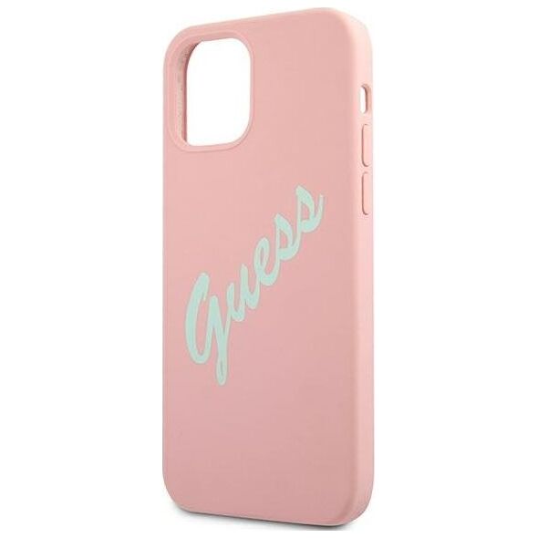 Guess Etui Guess GUHCP12SLSVSPG Apple iPhone 12 mini różowo zielony/green pink hardcase Silicone Vintage