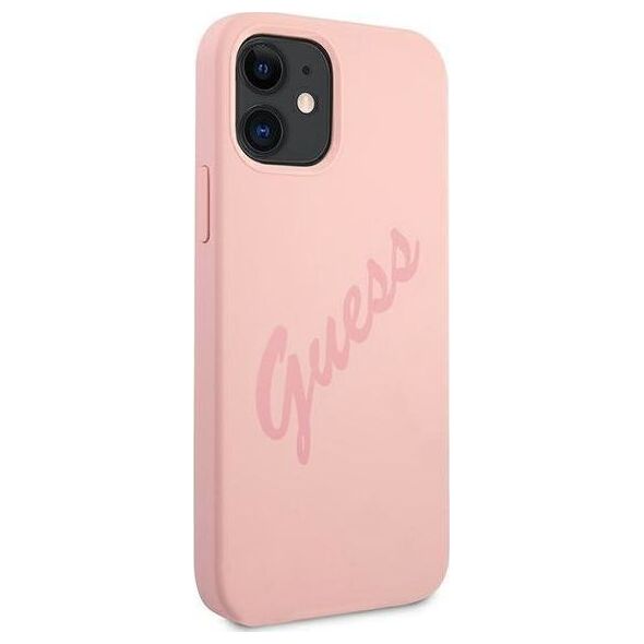 Guess Etui Guess GUHCP12SLSVSPI Apple iPhone 12 mini różowy/pink hardcase Script Vintage