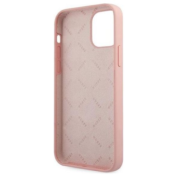 Guess Etui Guess GUHCP12SLSVSPI Apple iPhone 12 mini różowy/pink hardcase Script Vintage
