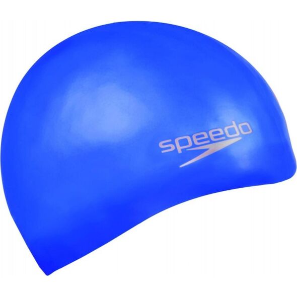 Speedo Czepek Płlywacki 8-709842610 Plain Moulded Silicone Cap Blue Niebieski