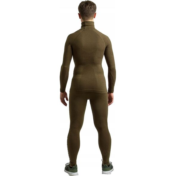Brubeck LS14200 Bluza męska RANGER WOOL khaki M