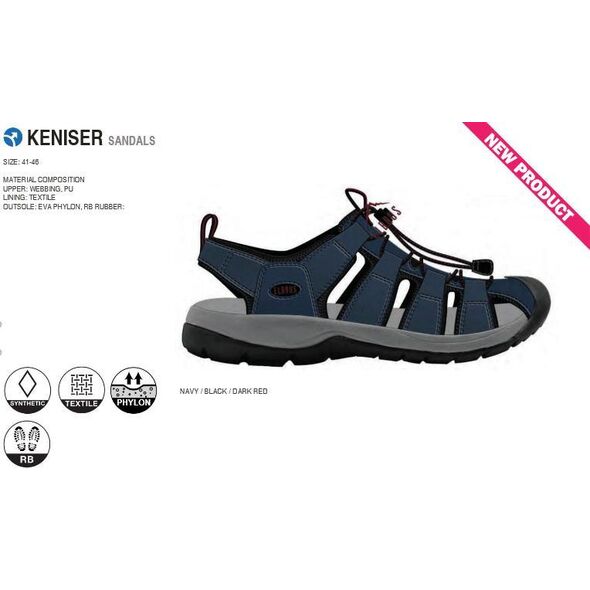 Elbrus Sandały męskie Keniser trekkingowe granatowe r. 45
