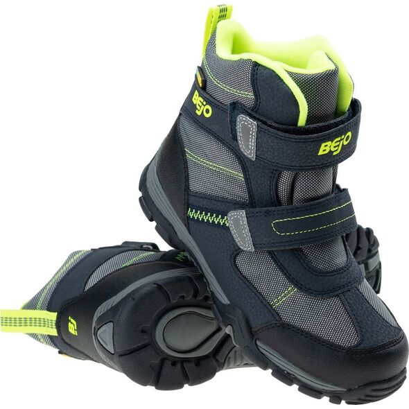 Bejo OBUWIE CLASSIC BATHURSTI JR BLACK/MID GREY/LIME 33