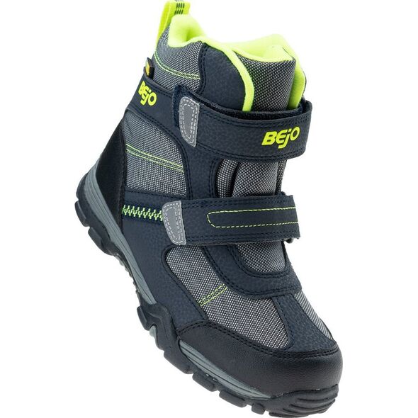 Bejo OBUWIE CLASSIC BATHURSTI JR BLACK/MID GREY/LIME 33