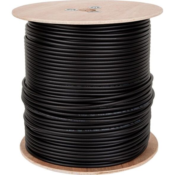 Cabletech Kabel koncentryczny F690 BV+ŻEL CZARNY 305m