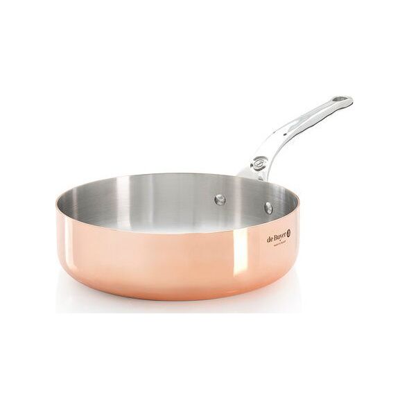 Patelnia De Buyer De Buyer Prima Matera Sauté Pan Copper/steel 24cm straight ind.