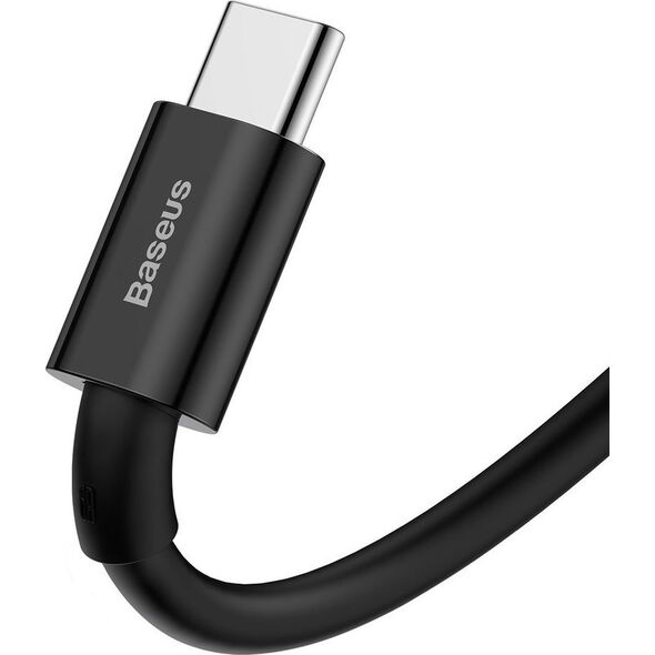 Kabel USB Baseus USB-A - USB-C 1 m Czarny (BSU2667BLK)