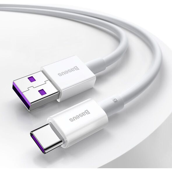 Kabel USB Baseus USB-A - USB-C 1 m Czarny (BSU2667BLK)