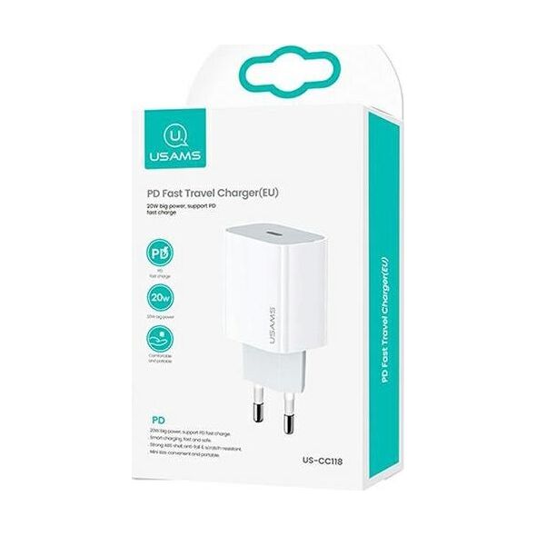 Ładowarka Usams T34 1x USB-C 3 A (CC118TC01)