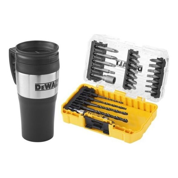 Wiertło Dewalt 25cz zest do wiercenia + kubek termiczny