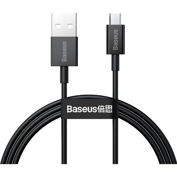 Kabel USB Baseus USB-A - microUSB 1 m Czarny (BSU2822BLK)