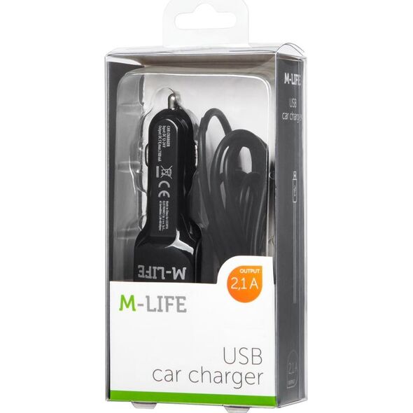 Ładowarka M-Life 1x USB-A 2.1 A  (LEC-ML0993)