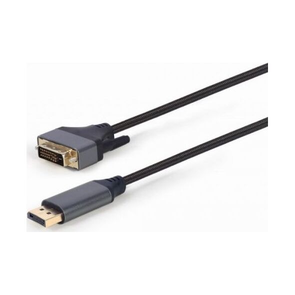 Kabel Gembird DisplayPort - DVI-D 1.8m czarny (CC-DPM-DVIM-4K-6)