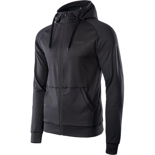 Hi-Tec Męska bluza sportowa Hi-Tec Kosko z kapturem czarna rozmiar M