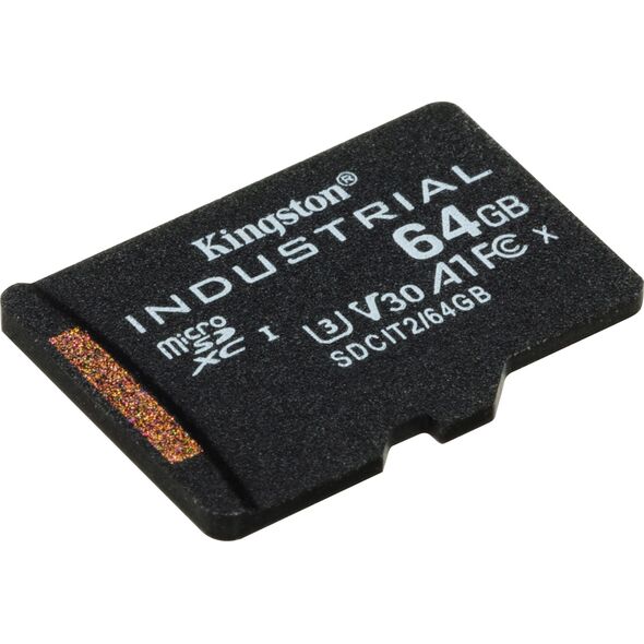 Karta Kingston Industrial MicroSDXC 64 GB Class 10 UHS-I/U3 A1 V30 (SDCIT2/64GB)