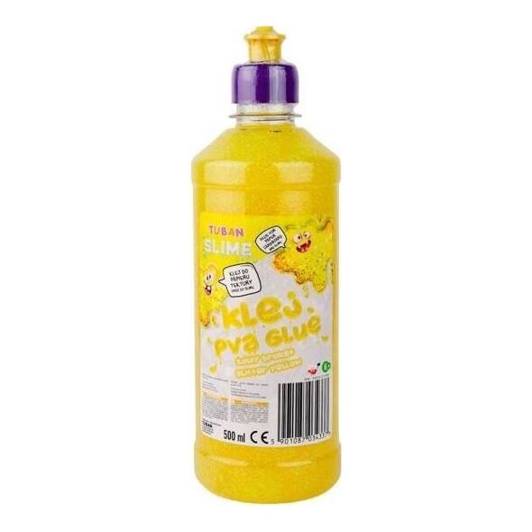 Symag Klej żółty brokat 500 ml