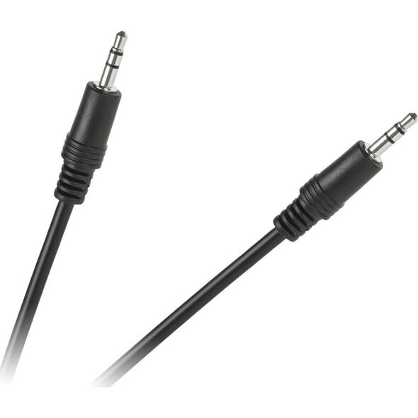 Kabel Jack 3.5mm - Jack 3.5mm 0.6m czarny (LEC-KPO2743-0.6)