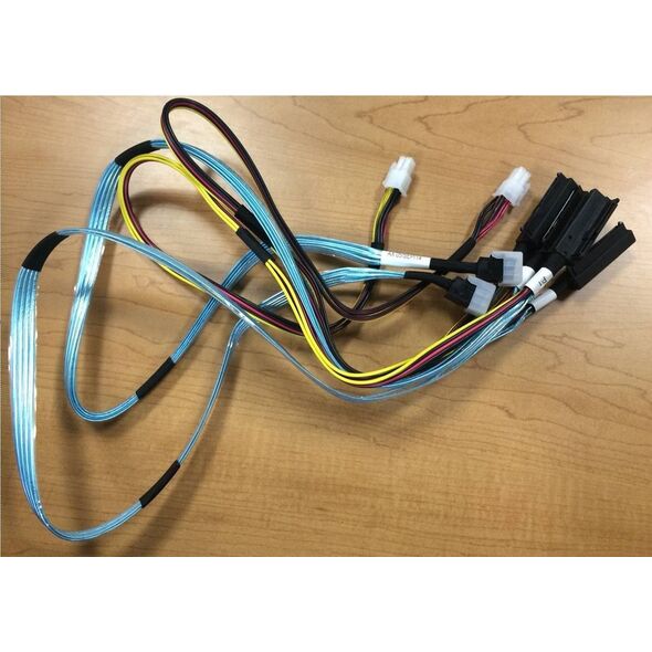 SuperMicro Supermicro 2x Mini-SAS Kabel auf 4 SAS 2 65cm CBL-SAST-0675