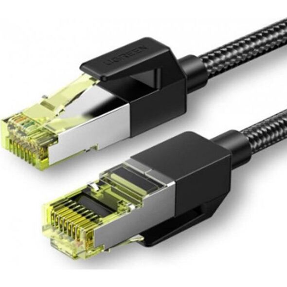 Ugreen UGREEN NW150 Kabel sieciowy w oplocie, Ethernet RJ45, Cat.7, F/FTP, 2m (czarny)