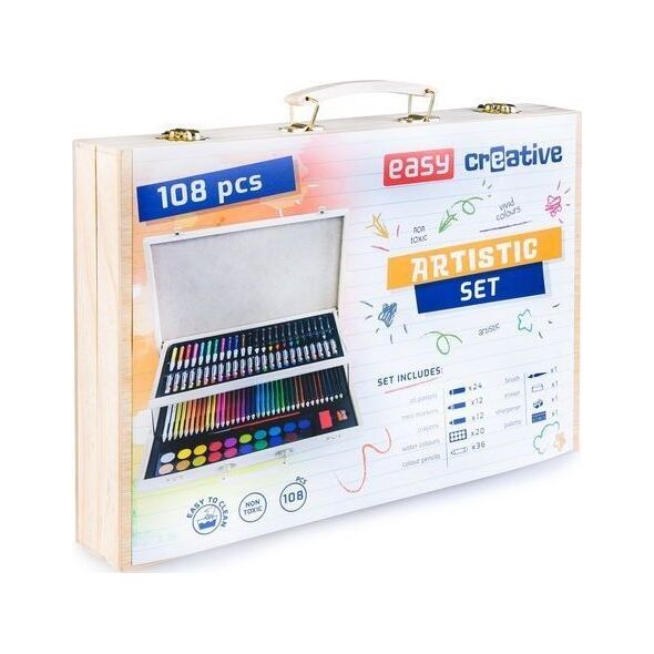Easy Stationery Zestaw artystyczny 108 elementów EASY