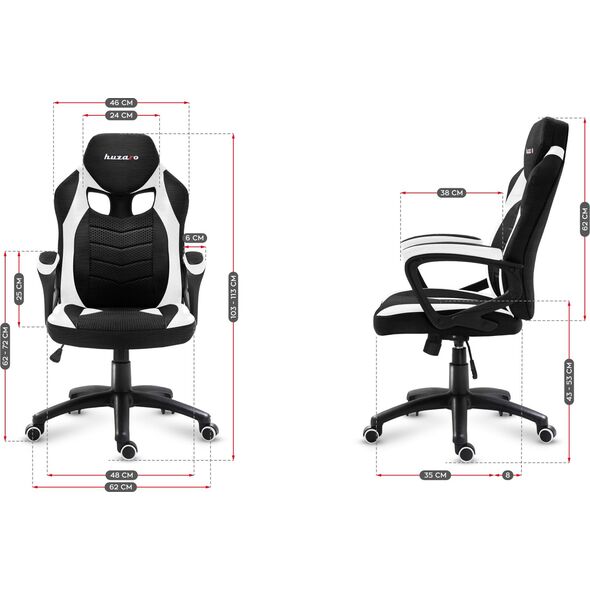 Fotel Huzaro Force 2.5 biały