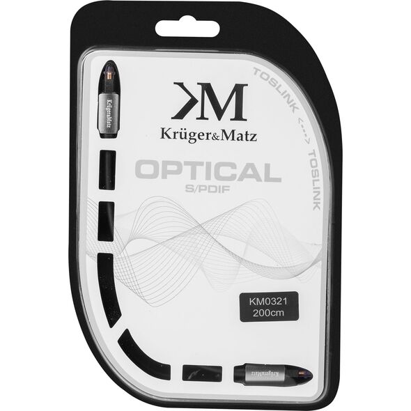 Kabel Kruger&Matz Toslink - Toslink 2m czarny (KM0321)