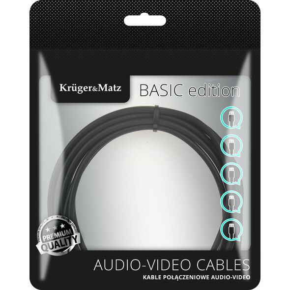 Kabel Kruger&Matz Toslink - Toslink 10m czarny (KM1222)