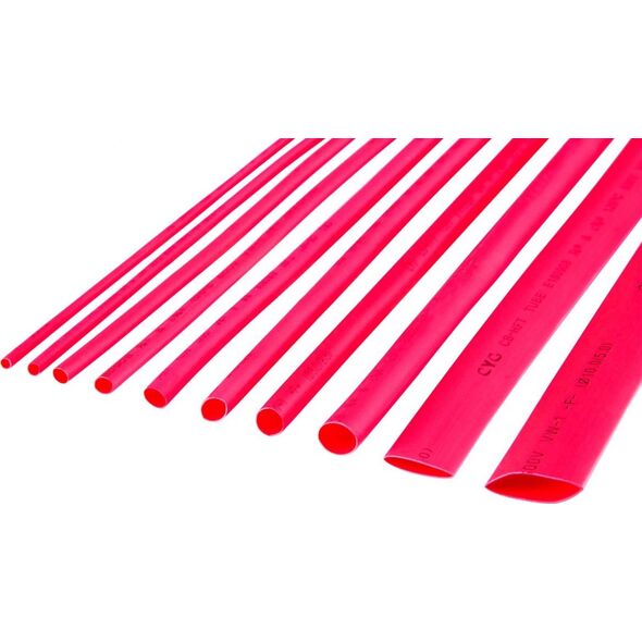 Cabletech Rurka termokurczliwa 3mm x 1m czerwona (LEC-NAR0255.1)
