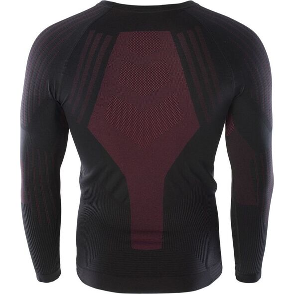 Hi-Tec Bielizna termoaktywna męska bluza Hino Top czarno-czerwony rozmiar XL/XXL