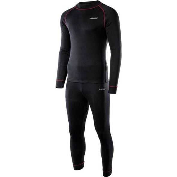 Hi-Tec Bielizna termoaktywna męska zestaw bluza + spodnie kalesony legginsy Hi-tec Sorin set czarna rozmiar XL