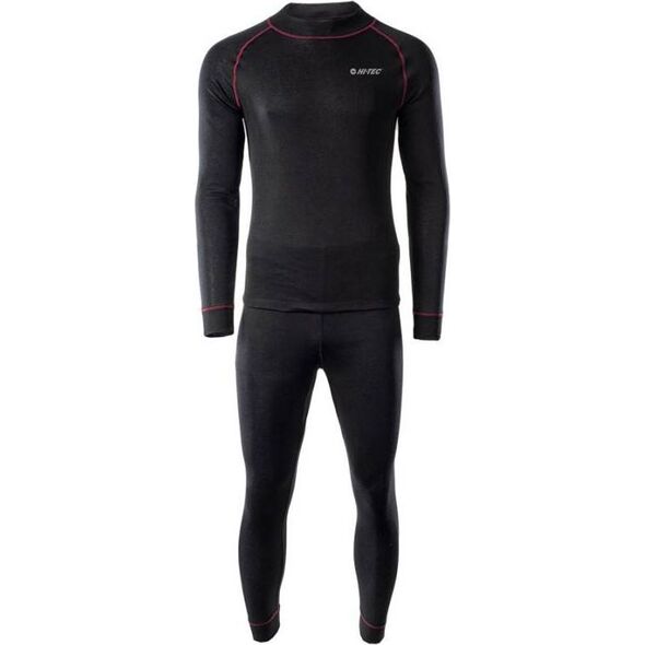 Hi-Tec Bielizna termoaktywna męska zestaw bluza + spodnie kalesony legginsy Hi-tec Sorin set czarna rozmiar XL