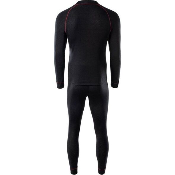 Hi-Tec Bielizna termoaktywna męska zestaw bluza + spodnie kalesony legginsy Hi-tec Sorin set czarna rozmiar XL
