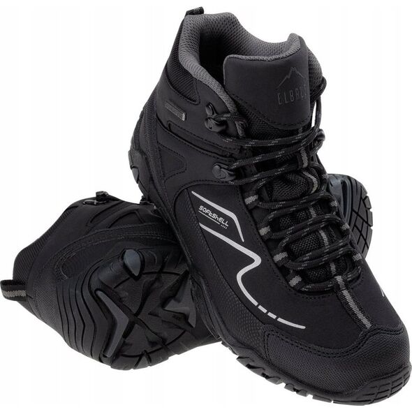 Elbrus BUTY WYSOKIE MAASH MID WP TEEN BLACK/DARK GREY 36