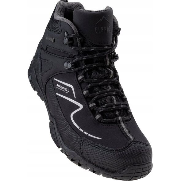 Elbrus BUTY WYSOKIE MAASH MID WP TEEN BLACK/DARK GREY 36