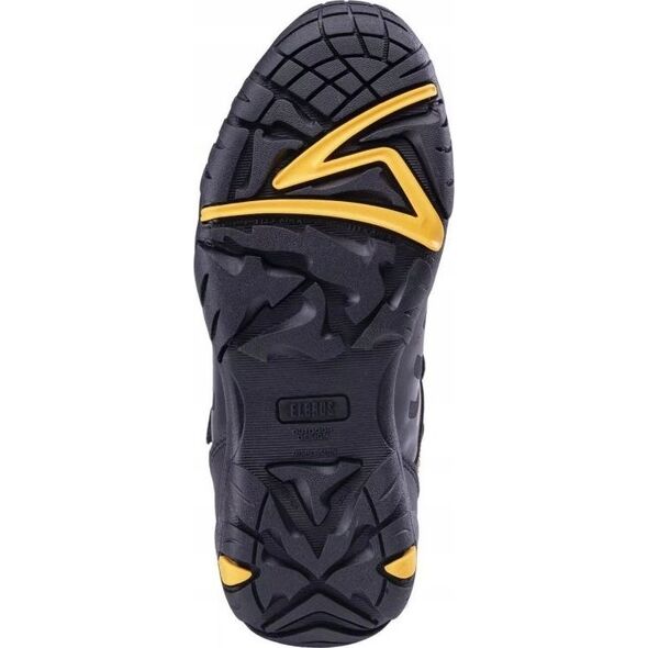Elbrus OUTDOOR ERIMLEY MID WP TEEN BLACK/DARK TILE BLUE/ORANGE 38