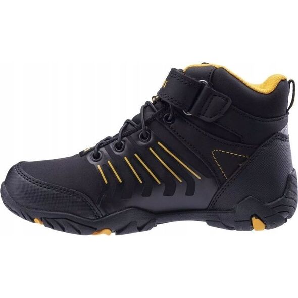 Elbrus OUTDOOR ERIMLEY MID WP TEEN BLACK/DARK TILE BLUE/ORANGE 38