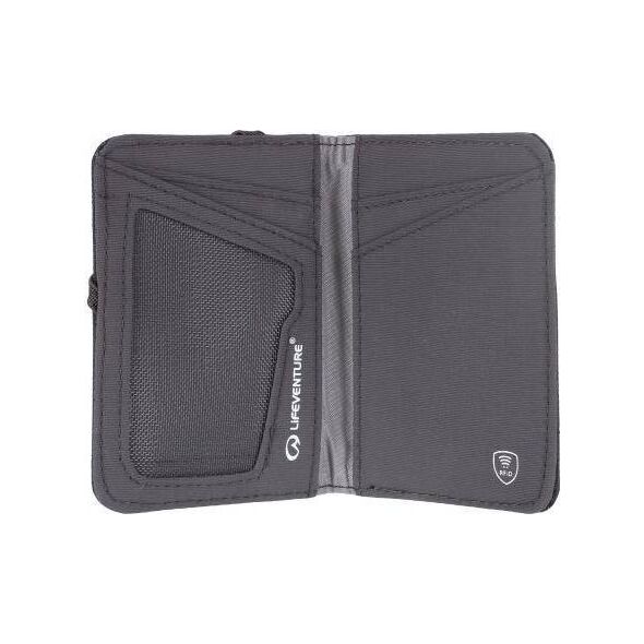 Lifeventure RFID Card Wallet, Recycled, Grey