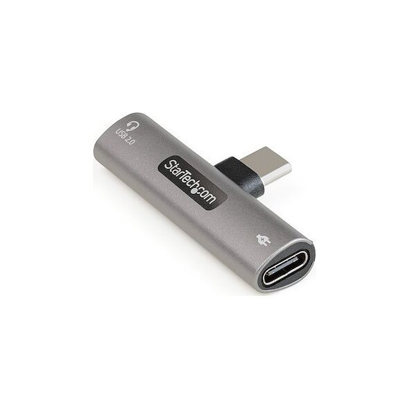 Adapter USB StarTech USB-C - USB-C x2 Srebrny  (CDP2CAPDM)