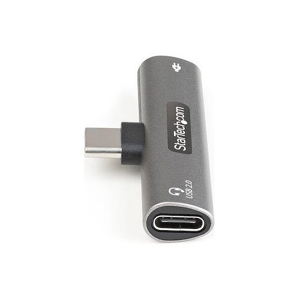 Adapter USB StarTech USB-C - USB-C x2 Srebrny  (CDP2CAPDM)