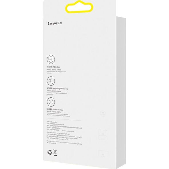 Baseus Baseus szkło hartowane na cały aparat Apple iPhone 13/13 mini [2 PACK]