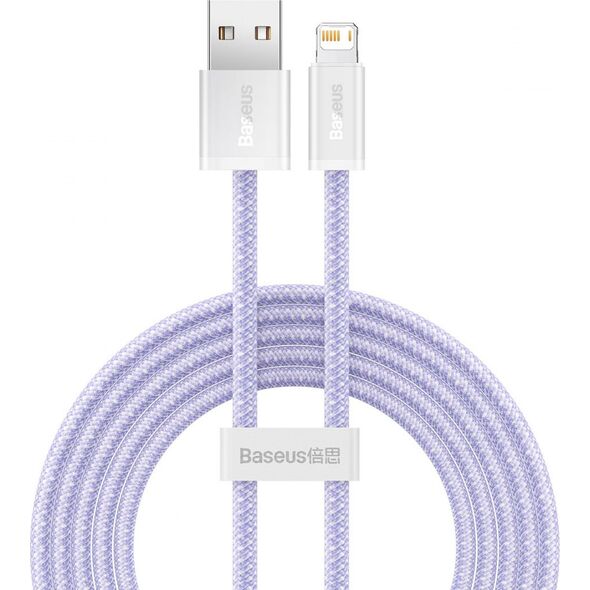 Kabel USB Baseus USB-A - Lightning 2 m Fioletowy (BSU3001PRP)