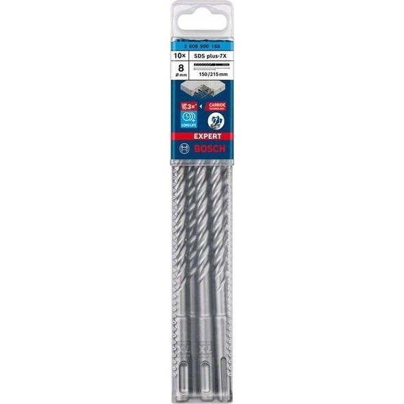 Wiertło Bosch BOSCH SDS plus-7X 8x150x215mm 10pcs - 2608900168 EXPERT RANGE
