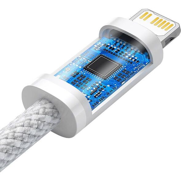Kabel USB Baseus USB-C - Lightning 2 m Biały (BSU3062WHT)