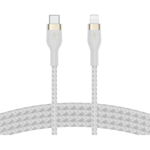 Kabel USB Belkin USB-C - Lightning 1 m Biały (CAA011BT1MWH)